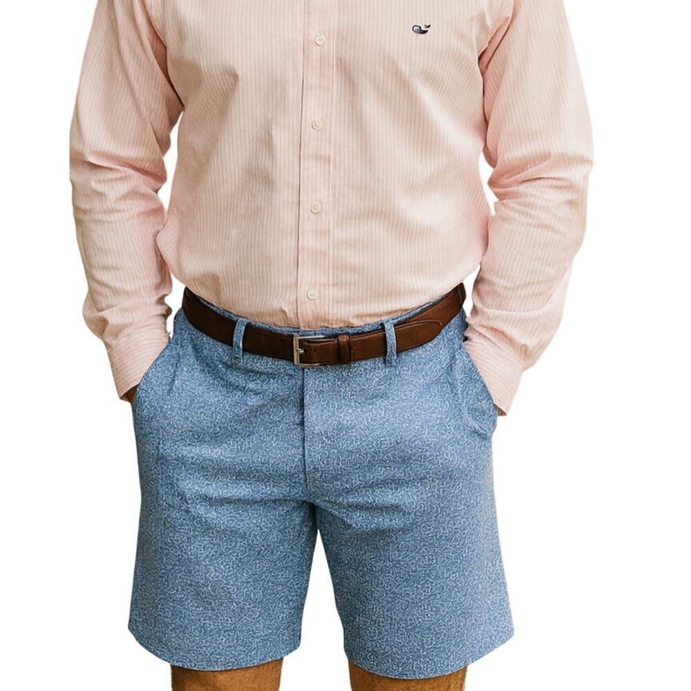 Pro tour sz 36 textured performance stretch quick dry golf shorts NWOT preppy